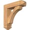Ekena Millwork Legacy Arts and Crafts Smooth Bracket w/ Offset Brace, Western Red Cedar, 5 1/2"W x 20"D x 20"H BKT0604X20X20LEC03SWR - alternate 1